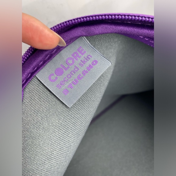 COLORE STUCANO PURPLE SECOND SKIN SLEEVE CARRYING CASE FOR NOTEBOOK 13" x 10" - Picture 4 of 9